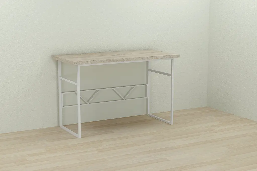 Компьютерный стол Ferrum-decor Райан 75x120x70 белый ДСП Дуб Сонома 32мм (FRD-101167) - фото 2