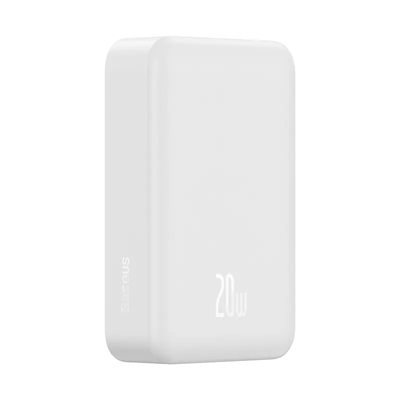 Зовнішній акумулятор Baseus Magnetic Mini Wireless Fast Charge Power Bank 20000mAh 20W White (PPCX150002) - фото 6