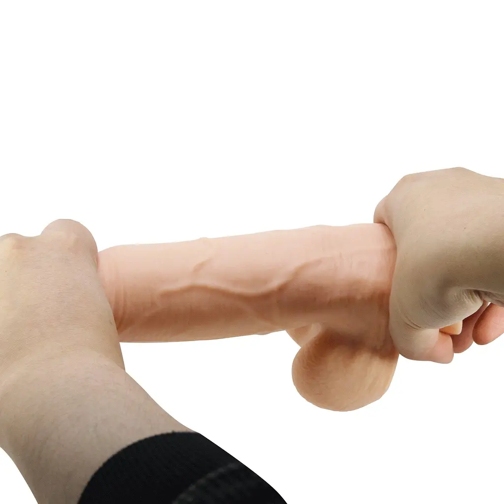 Вібратор Baile Sliding Skin Sadik 8.5'' 21.8 см тілесний - фото 9