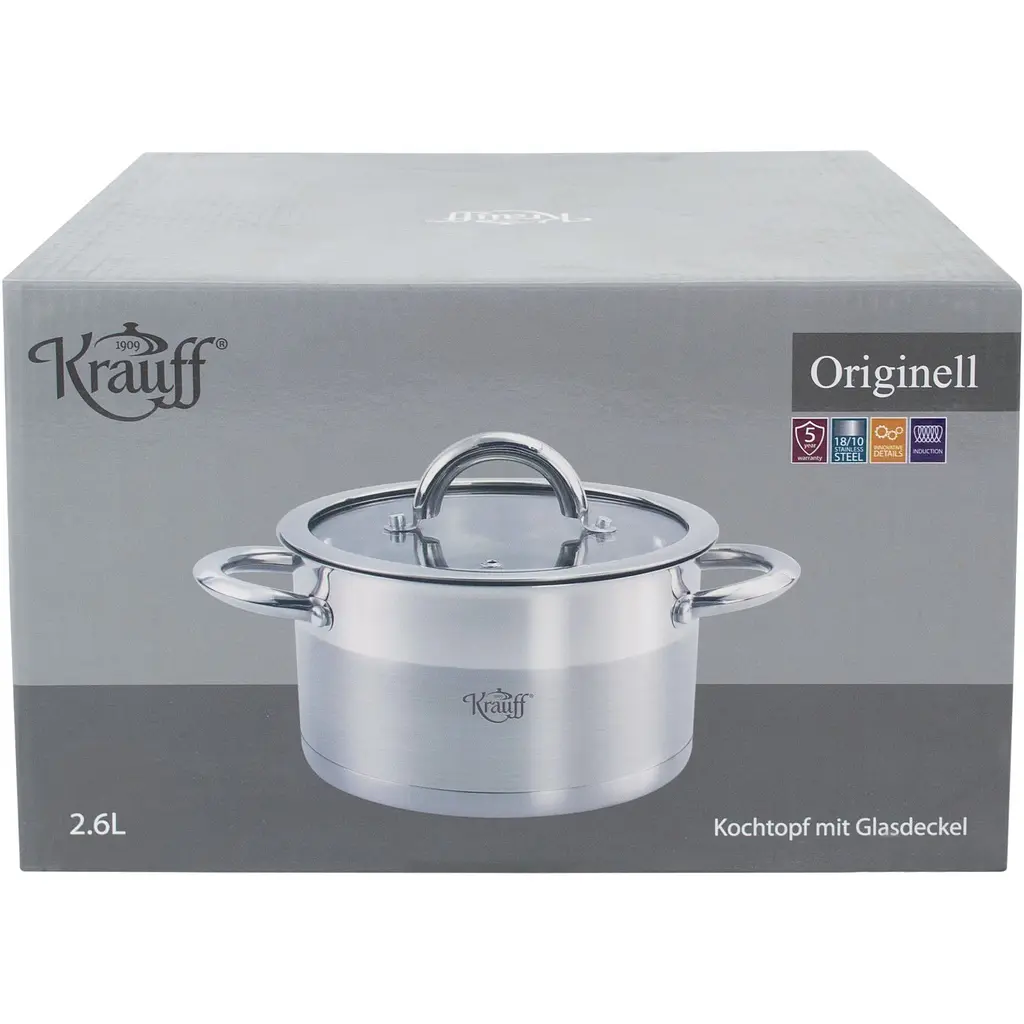 Каструля Krauff зі скляною кришкою 18 см (26-238-050) - фото 9