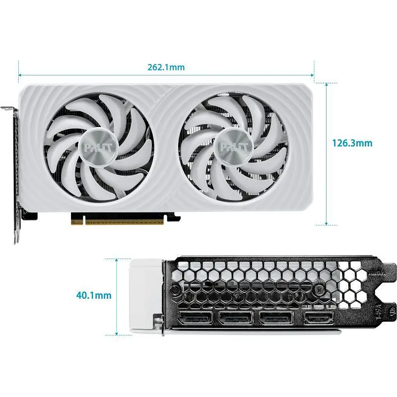 Відеокарта Palit GeForce RTX 5060 Ti 16GB White OC (NE7506TU19T1-GB2061M) UA [154535] - фото 9