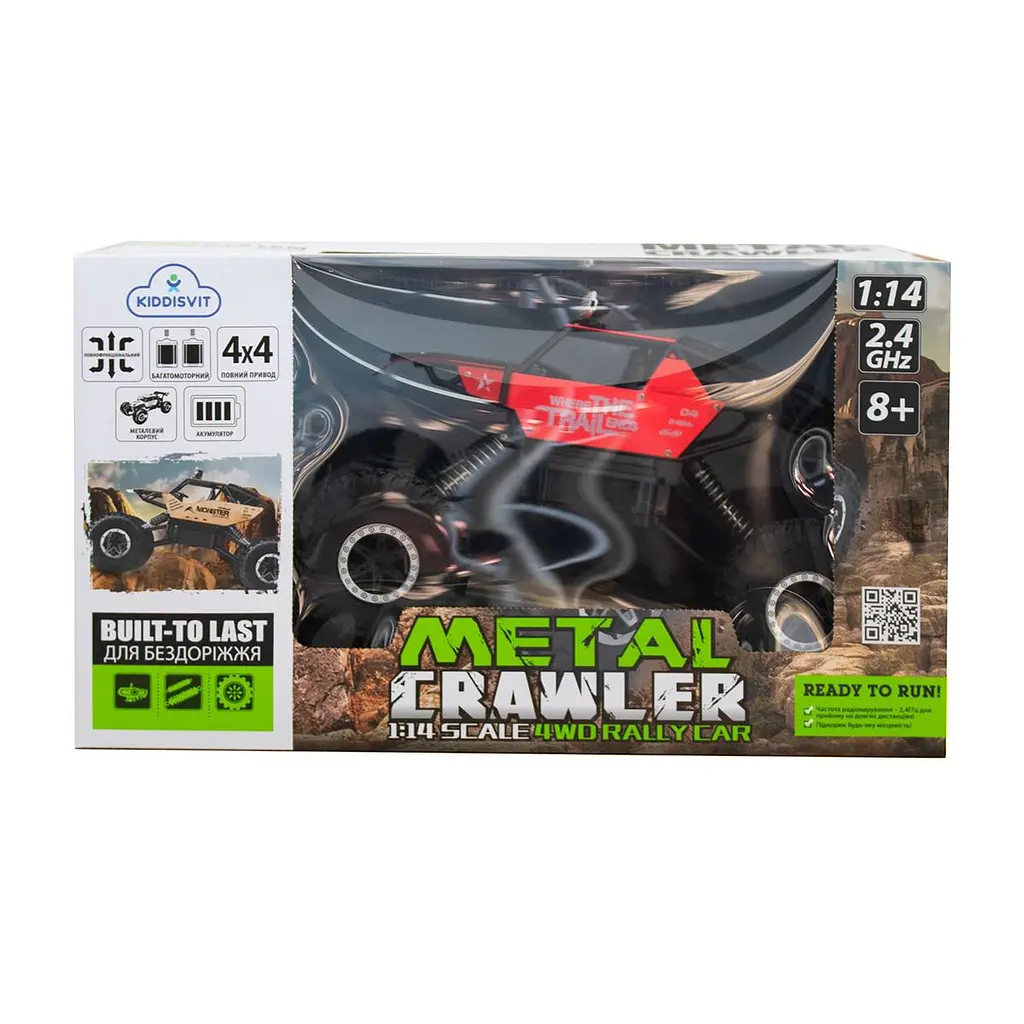 Автомобіль OFF-ROAD CRAWLER з р/к - WHERE THE TRAIL ENDS (червоний, акум. 7.2V, метал. корпус, 1:14) Sulong Toys SL-121RHMR - фото 2