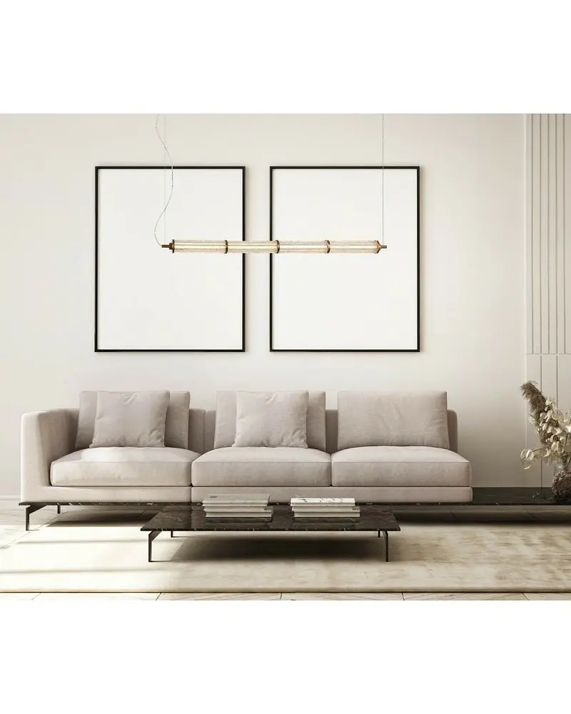 Підвісний світильник Italux PND-26384-4-GD-CL Sanpo Led 4x11W 3000K 900Lm IP20 Gold - фото 2