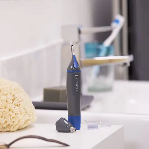 Тример для носа і вух Remington NE3850 сіро-синій (43210570100) - фото 7