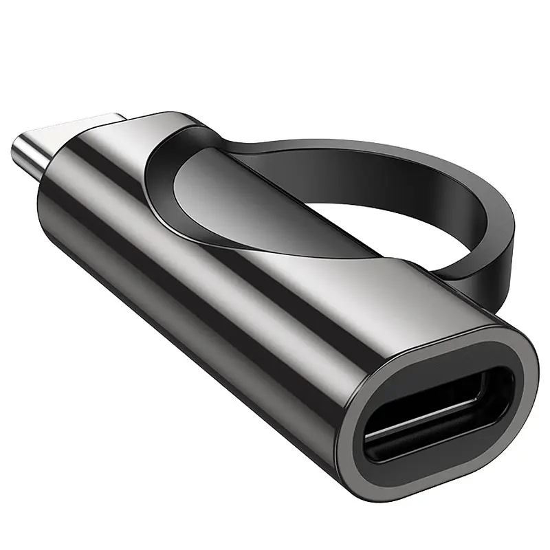 Перехідник Hoco UA32 Type-C male to Type-C female display adapter Black - фото 4