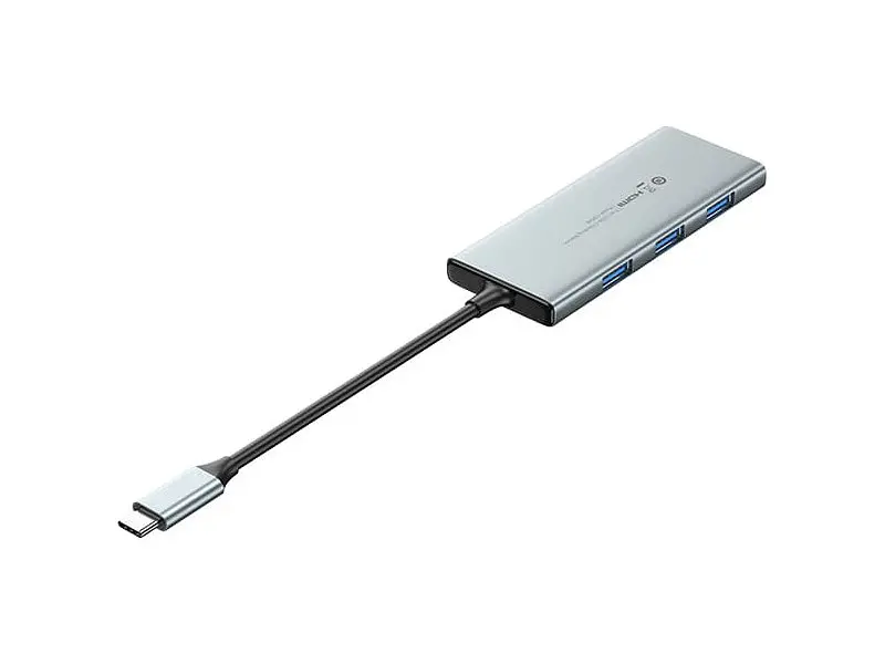 Мультипортовий адаптер Vention 7-in-1 USB-C to HDMI/USB3.0x3/SD/TF/PD (TOPHB) - фото 2