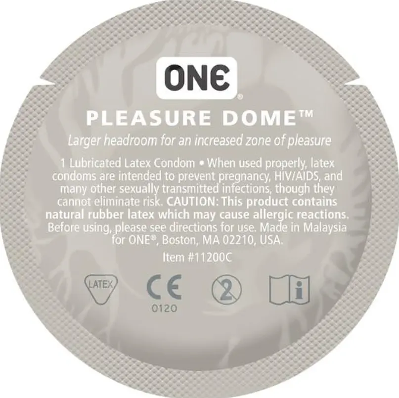 Презерватив One Pleasure Dome зі збільшеною голівкою - для природних відчуттів та максимального комфорту, 1 шт One One Pleastre Dome 101883