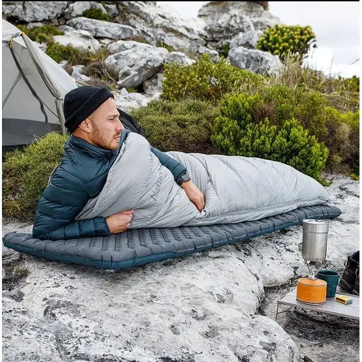 Матрас надувной сверхлегкий Naturehike CNH22DZ018 с мешком для надувания прямоугольный 196 см (Черный) - фото 6