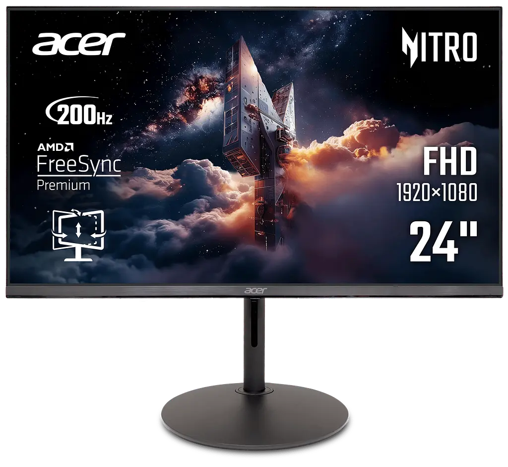 Монітор Acer 23.8" XF240YX1biiph (UM.QX0EE.105) Black teh0022141 - фото 2