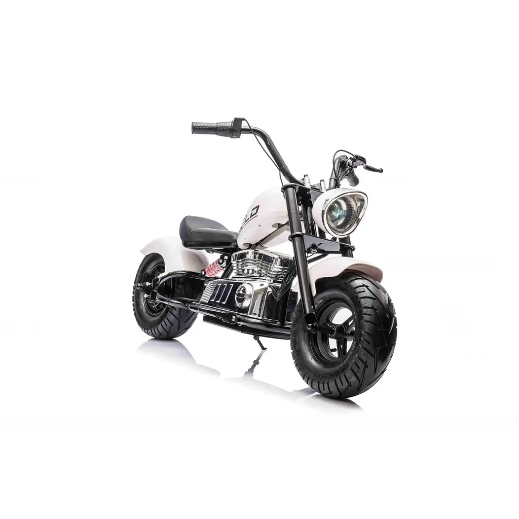 Дитячий електромотоцикл Ramiz Chopper Warrior 2х18, білий (PA.XB-1058.BIA) - фото 7
