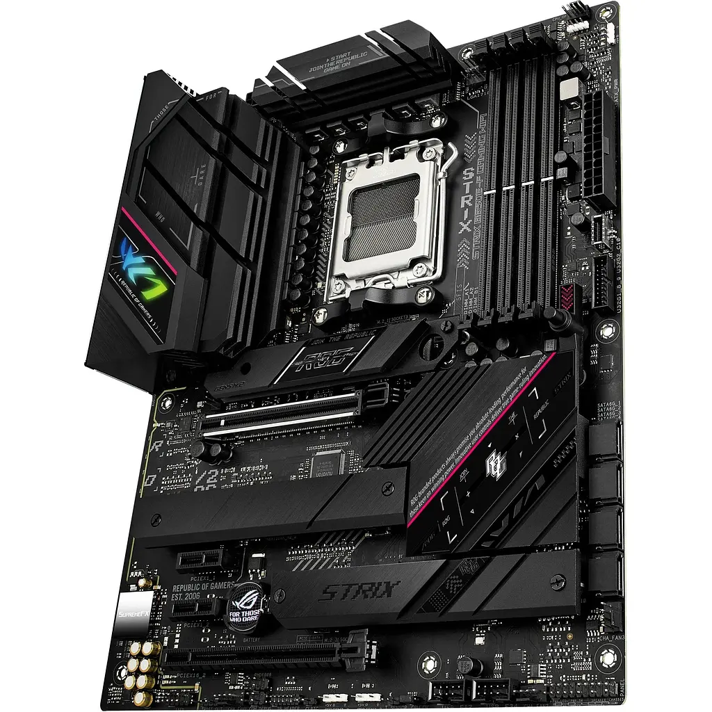 Материнская плата Asus Rog Strix B650E-F Gaming WIFI sAM5 B650 4xDDR5 M.2 HDMI DP WiFi BT ATX - фото 6