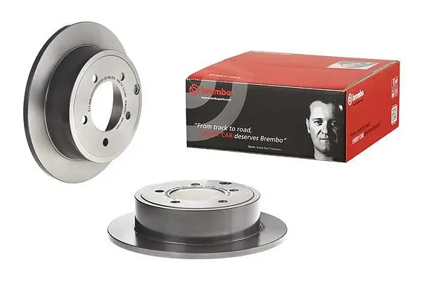 Диск гальмівний задній невентильований Jeep Compass I, Patriot 06-25р Brembo (08.A114.31) - фото 2