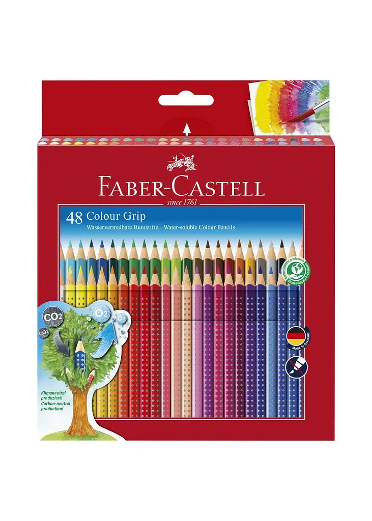 Набір олівців 48 кол. FABER CASTELL Grip 2001 акварельні тригранні + аксесуари (112448) - фото 4