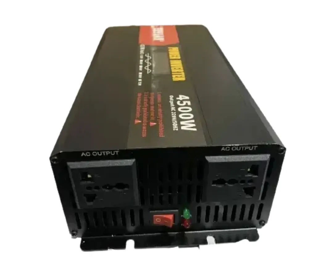 Перетворювач напруги AGM 12V → 220V 4500W чиста синусоїда з LCD-дисплеєм - фото 2