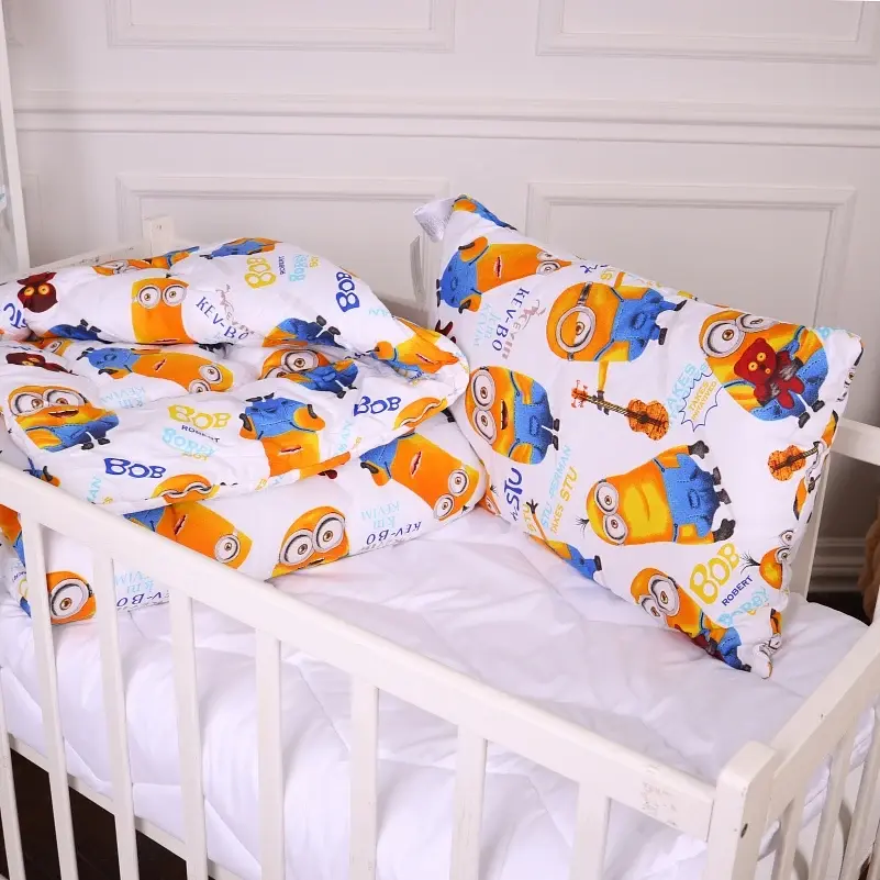 Набір дитячий MirSon зима Kids Time 20-0036 Minions 110x140 см EcoSilk: ковдра з подушкою (2200009665332) - фото 2