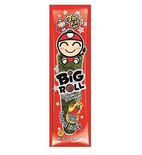 Чіпси Норі Tao Kae Noi Grilled Seaweed Big Roll Spicy Flavor 9шт × 3г - фото 4