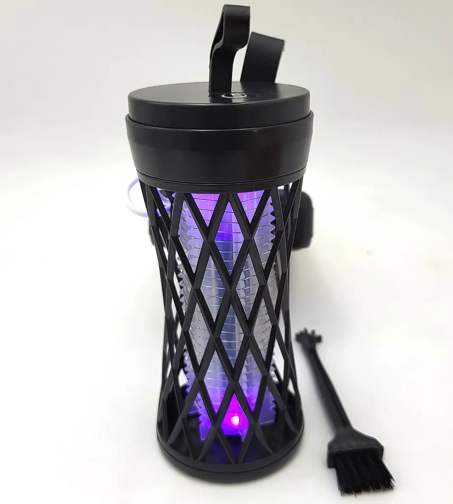 Лампа для комарів акумуляторна 5W від USB 2в1 LED світильник нічник і Електрична пастка знищувач комах 15см UKC Mosquito Killer Lamp LY-859 - фото 12