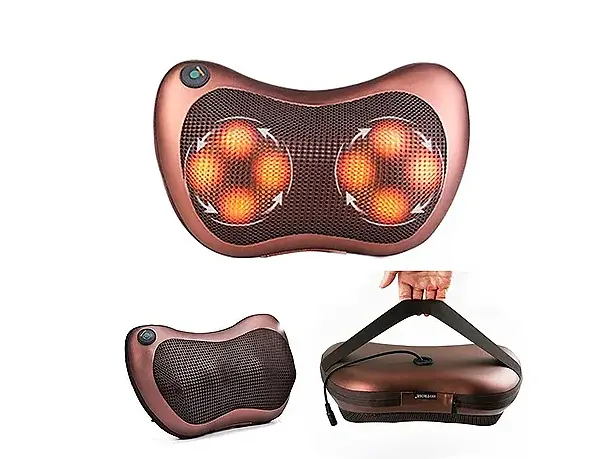 Роликовий масажер VigohA для спини та шиї Massage pillow - фото 4