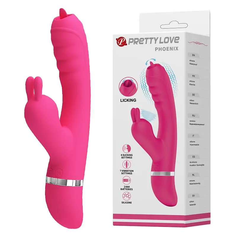 Вибратор-кроликPretty Love Phoenix 22 см розовый - фото 2