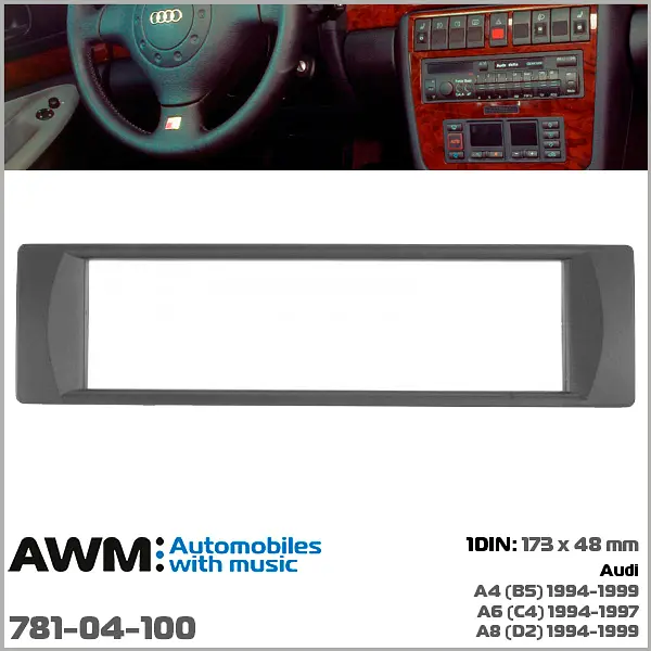 Перехідна рамка Audi A4, A6, A8 AWM 781-04-100 - фото 4