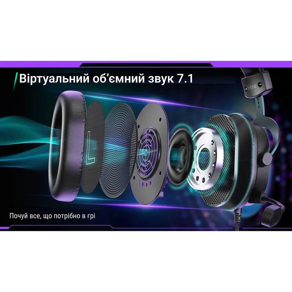 Навушники Fifine чорні (H9) - фото 11
