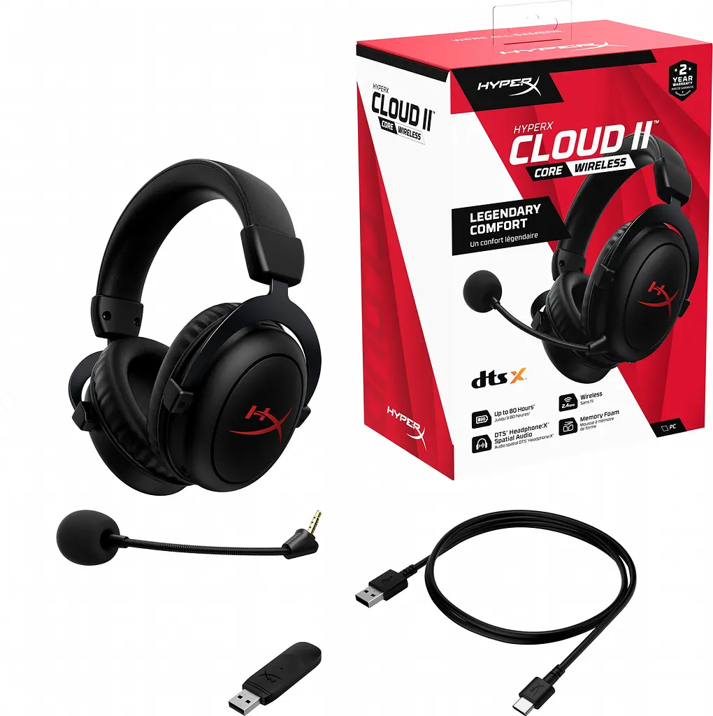 Навушники HyperX Cloud II Core Wireless Black (6Y2G8AA) - фото 7
