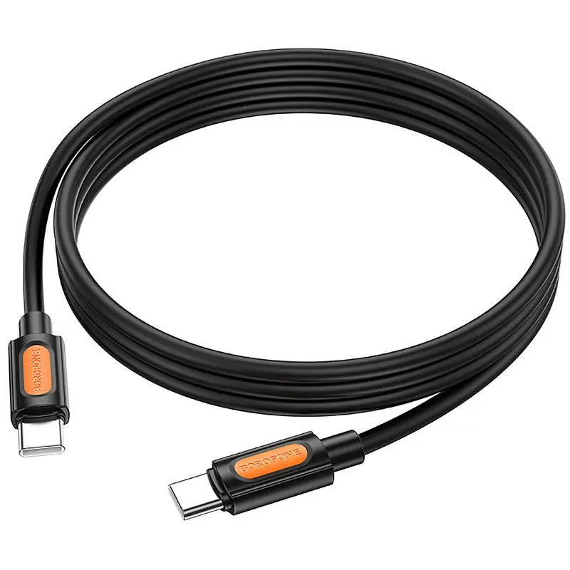 Дата кабель Borofone BX114 Structure Type-C to Type-C 60W (1m) Black - фото 5