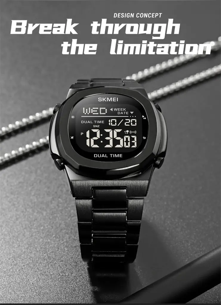 Наручний годинник чоловічий Skmei 2004 Black Black, 2004BKBK (18464) - фото 2