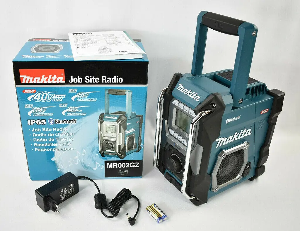 Радіоприймач акумуляторний Makita MR002GZ (XGT, LXT, CXT, Bluetooth, FM/AM, 2 x 5 Вт, без акумуляторів та зарядного пристрою) - фото 7