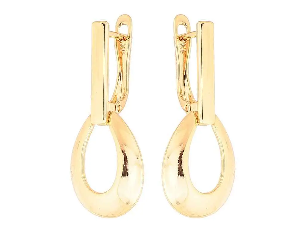 Сережки Xuping англійська застібка позолота 18K "Каплеподібні підвіски" 291521