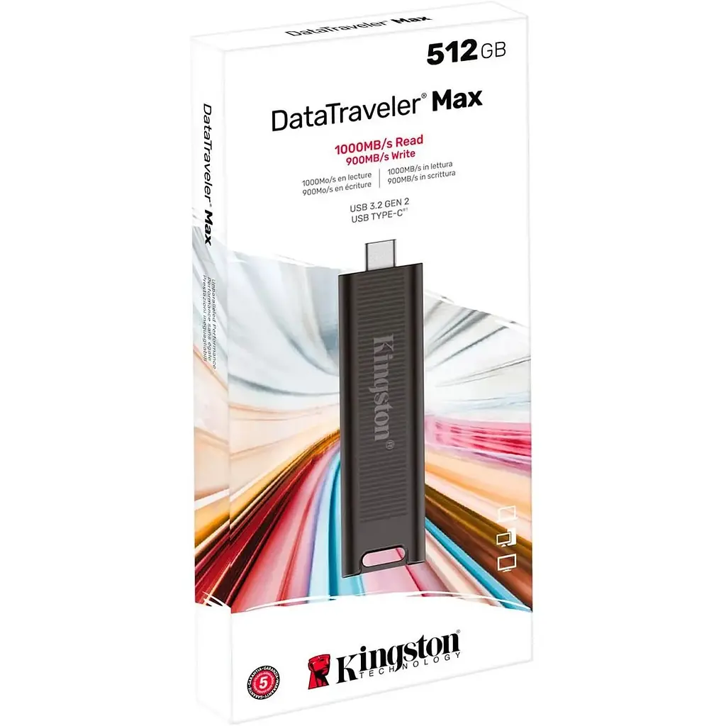 USB флеш-накопичувач Kingston DataTraveler Max 512GB USB-C 3.2 Gen 2 Black (DTMAX/512GB) [83518] - фото 8