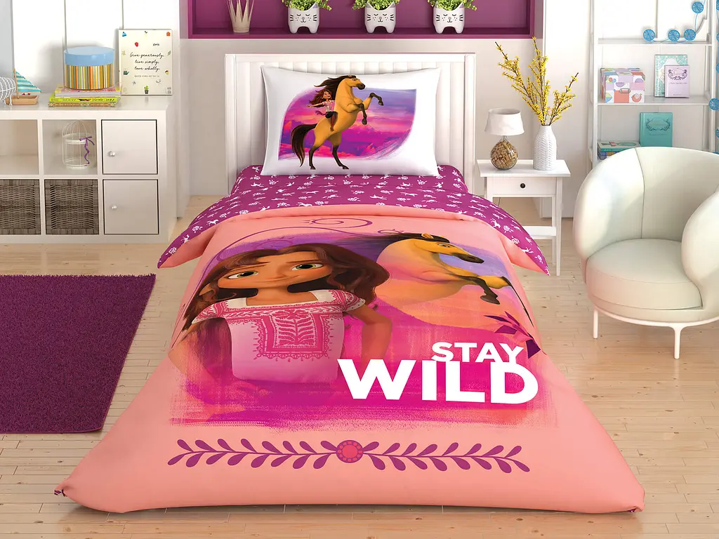 Комплект постільної білизни Disney Spirit Stay Wild 1,5-спальний Tac pbe0041257