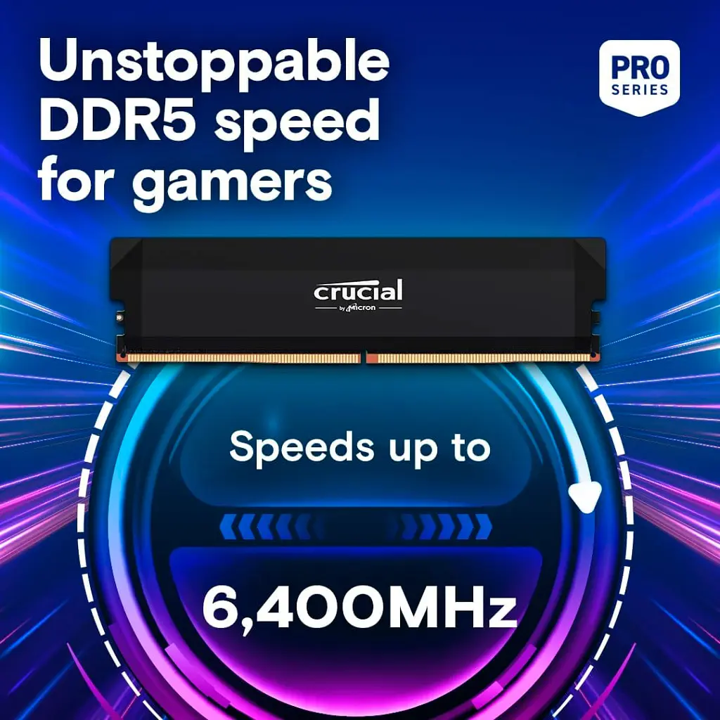 Модуль пам'яті для комп'ютера DDR5 32GB (2x16GB) MHz Pro OC Micron (CP2K16G64C38U5B) - фото 3