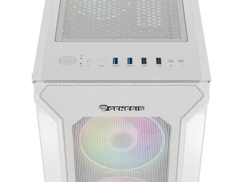 Корпус Genesis Irid 505 V2 ARGB White (NPC-1872) - фото 2