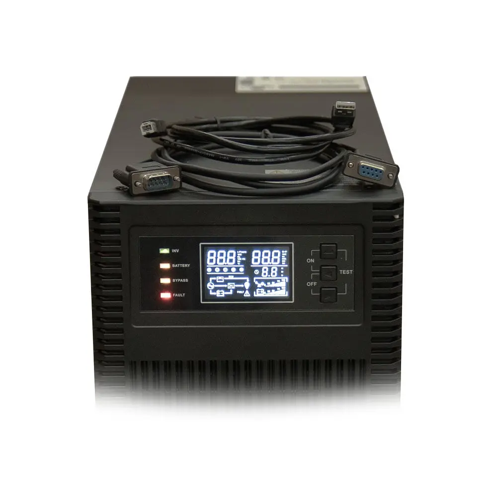 Джерело безперебійного живлення Kraft KRF-T6000VA/6000W(LCD) Pro Online UPS з вбудованими акумуляторними батареями (42-00108) - фото 6