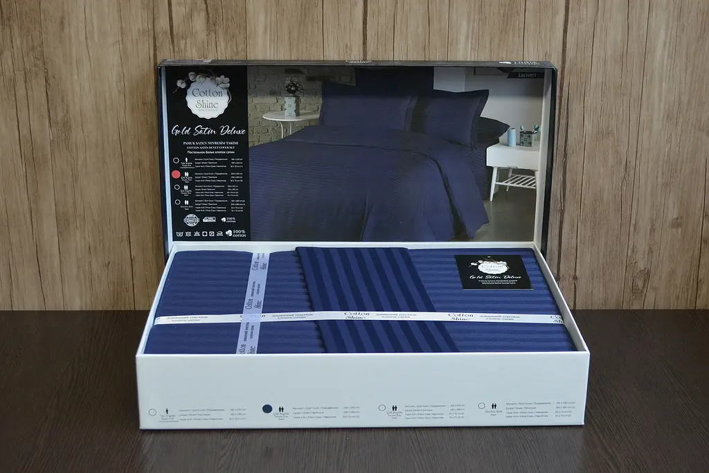 Постільна білизна Lacivert Сатин-Stripe Cotton Shine pbe0051271 - фото 3