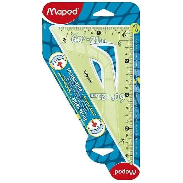 Кутник Maped Unbreakable 60° 21 см в асортименті (MP.244621) - фото 2