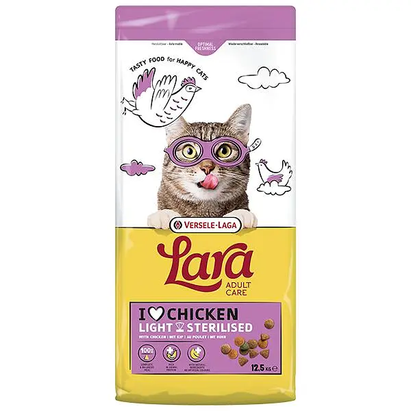 Сухий преміум корм для стерилізованих котів Lara Adult Care Light Sterilised Лара Курка 12.5 кг