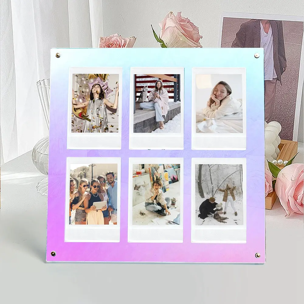 Фоторамка Fujifilm Instax Mini на 6 фото акрилова, різнокольорова - фото 5
