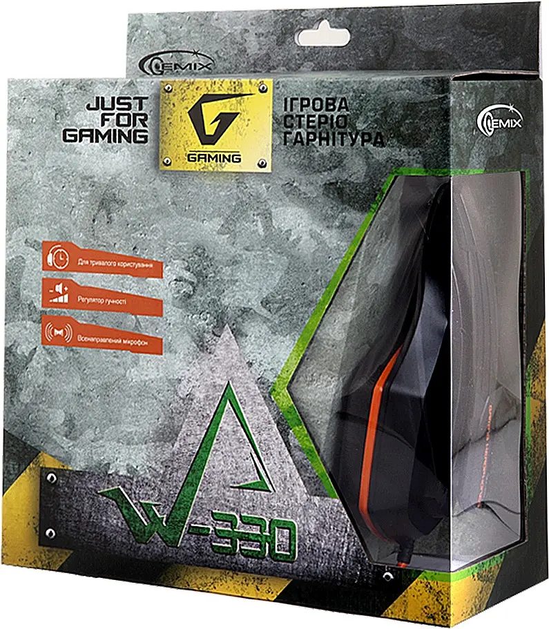 Гарнітура Gemix W-330 black-orange - фото 4