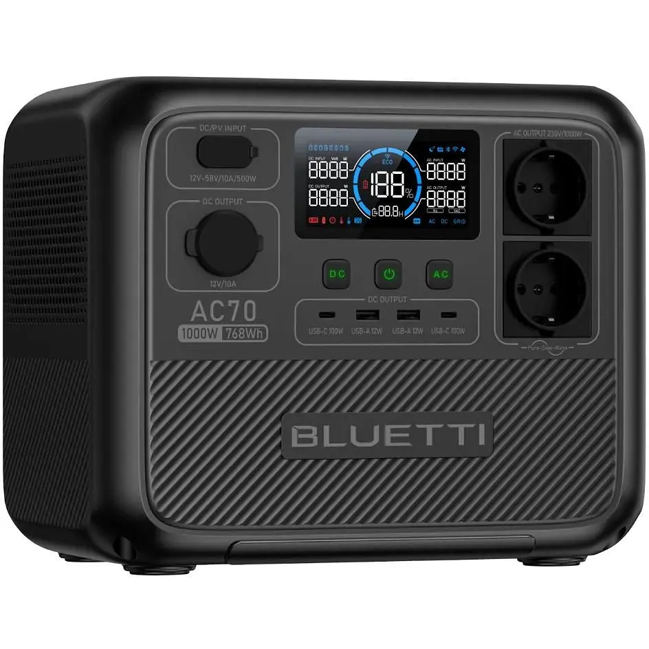 Зарядная станция Bluetti AC70 (1000W/768Wh) - фото 2