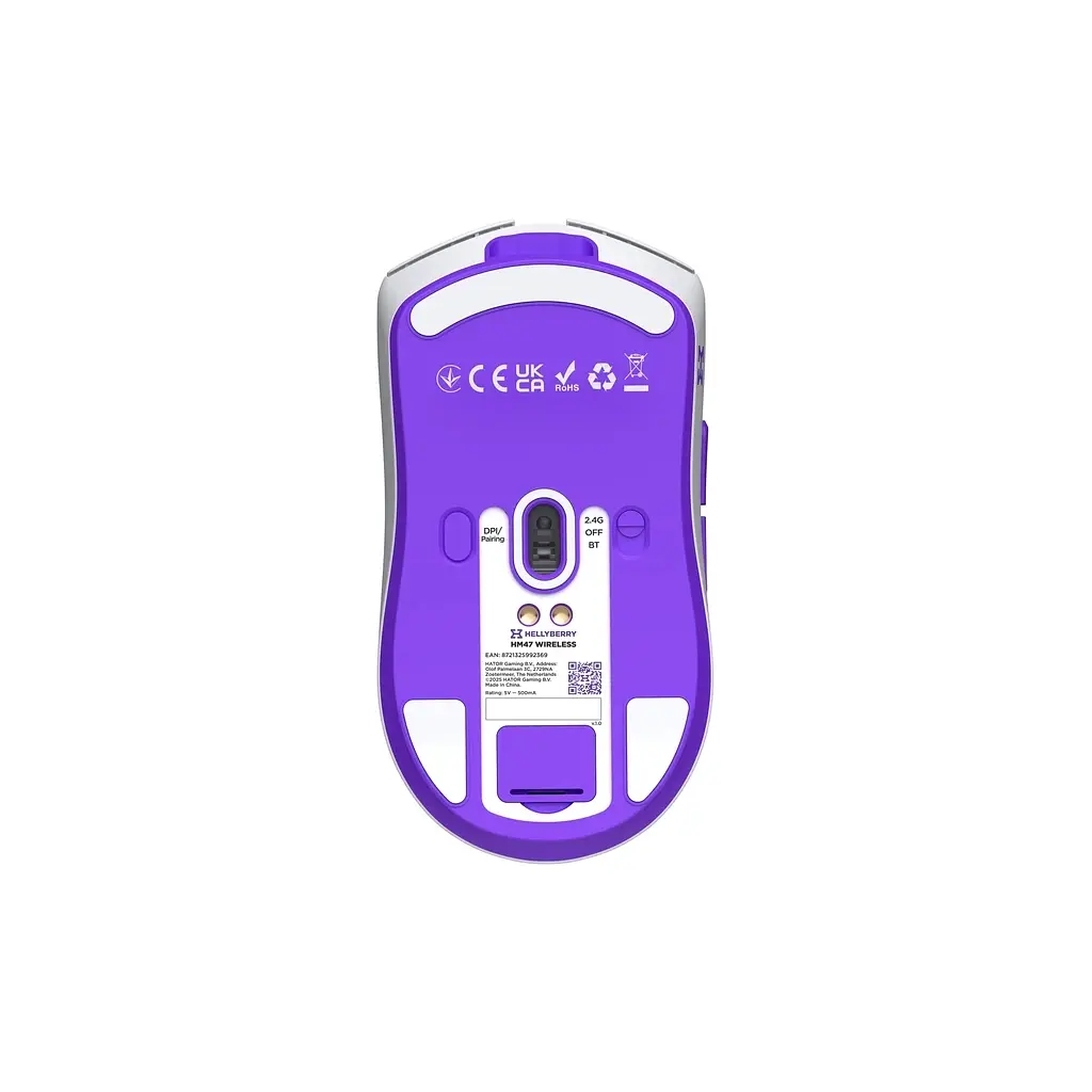 Мишка Hator Hellyberry HM47 Wireless White/Violet (HM47_white_violet) - фото 8