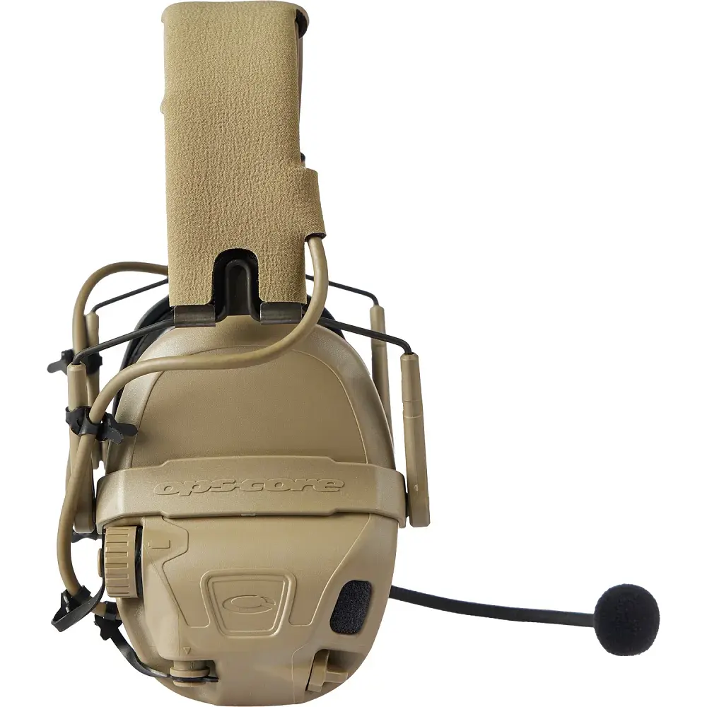 Наушники Ops-Core AMP Communication Headset-Connectorized активные верхний держатель Tan - фото 3