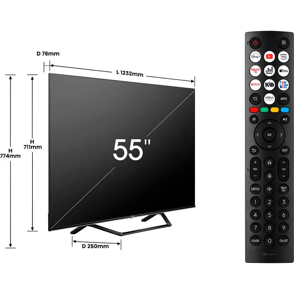 Телевизор Hisense 55A7NQ 55" QLED 4K [20013993] UA [132987] - фото 13