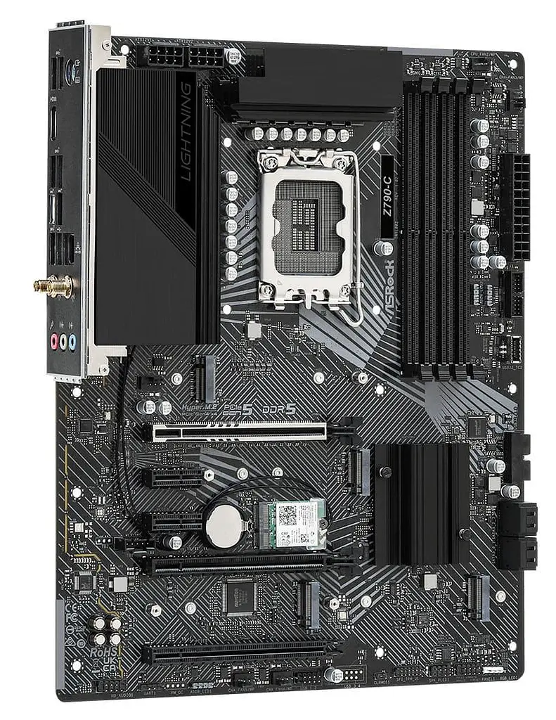 Материнська плата ASRock Z790-C Wi-Fi (90-MXBK70-A0UAYZ) (Socket 1700, Intel Z790, ATX) Б/в - фото 3