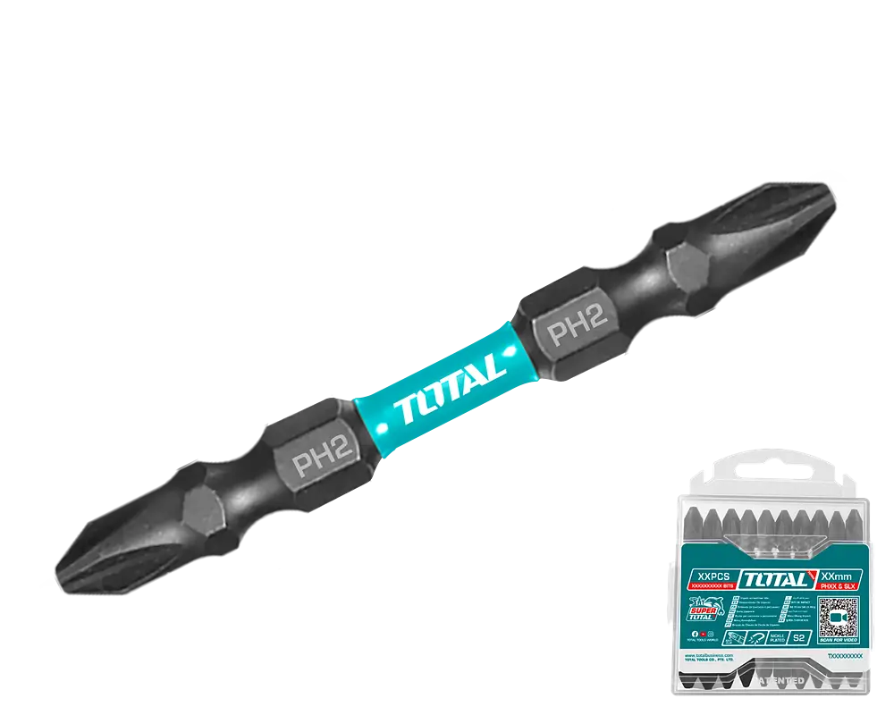 Викрутні насадки TOTAL TACIM16PH233, PH2+PH2, 65мм,10шт. (7090274)