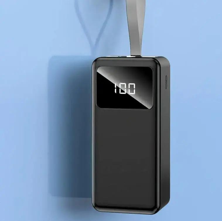 Power Bank 40000mAh зі наскрізною зарядкою портативна батарея для смартфона планшета роутера USB зовнішній акумулятор повербанк із швидкою зарядкою 22.5W ліхтариком та дисплеєм Lenyes PX 42ID - фото 7