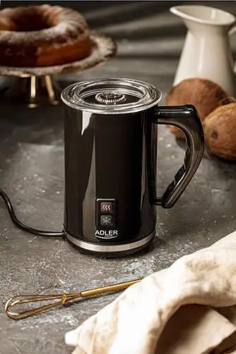 Вспениватель молока Adler AD 4478 с антипригарным покрытием 500 Вт 240 мл черный - фото 8