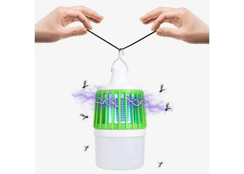 Лампа пастка для комарів знищувач комах Mosquito Killer, A-plus Сірий 84897 - фото 7