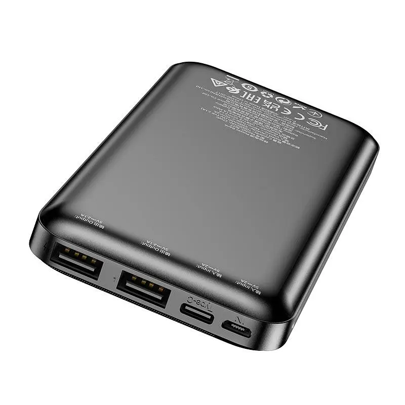 Зовнішній акумулятор компактний BOROFONE BJ27 Pindar 10000mAh чорний - фото 4
